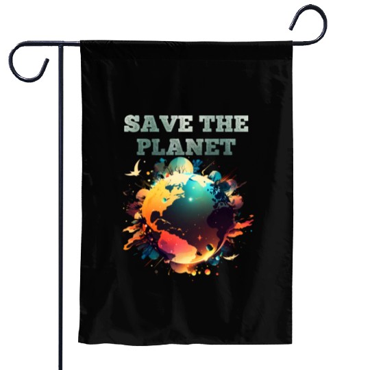 Save the Planet Climate and Nature Care Garden Flags