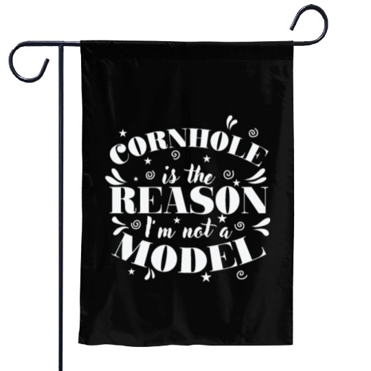 Cornhole is the Reason I'm not a Model Game Garden Flags