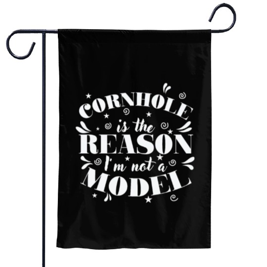 Cornhole is the Reason I'm not a Model Game Garden Flags