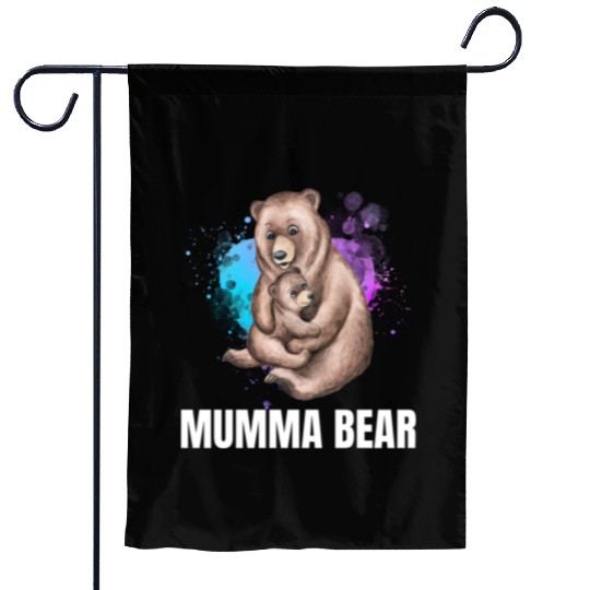 Mumma Bear, Mother's Day, Mom Garden Flags