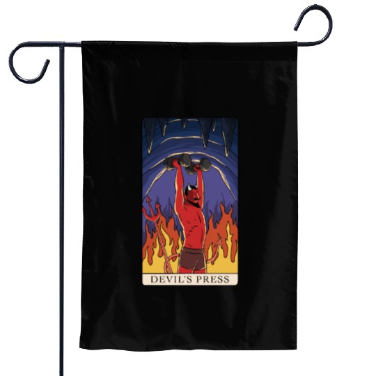 Tarot Devils Press Fitness Gym Bodybuilding Garden Flags
