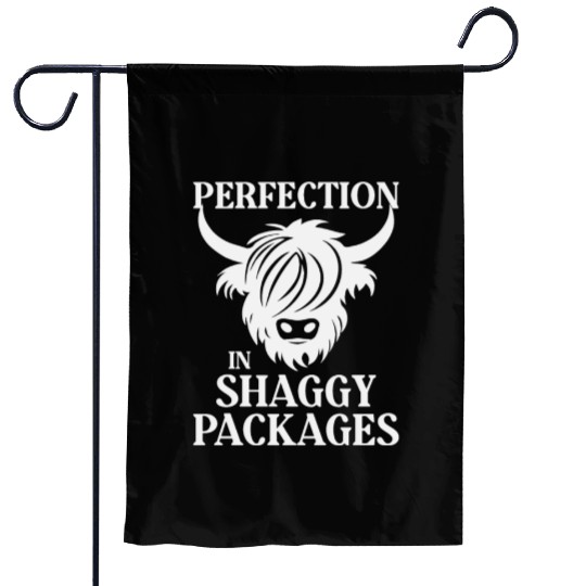Perfection In Shaggy Packages Highland Cow Garden Flags