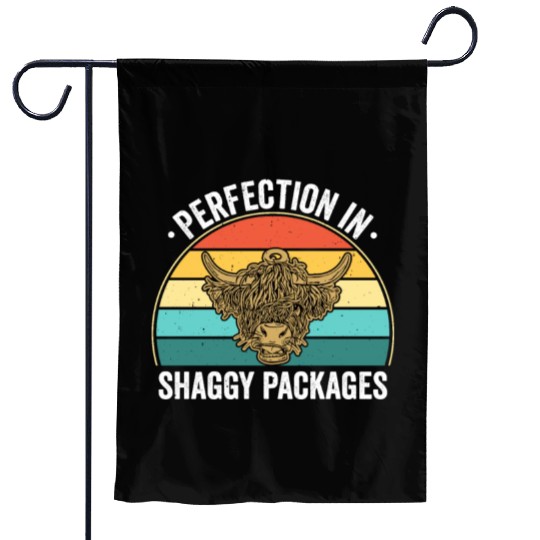 Perfection In Shaggy Packages Highland Cow Garden Flags