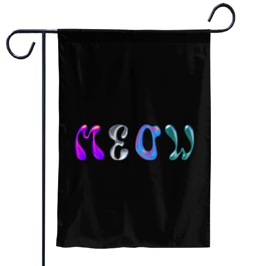 meow kitty Garden Flags