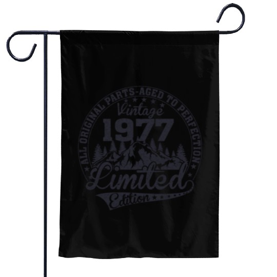1977 vintage Birthday since 1977 Garden Flags