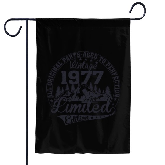 1977 vintage Birthday since 1977 Garden Flags