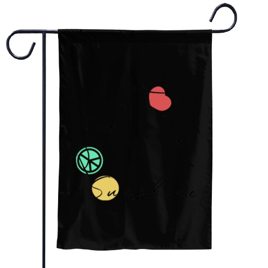 Peace, Love and Sunshine Garden Flags