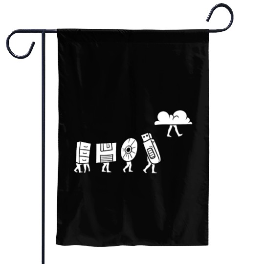 Computer Scientist Programmer Cloud Internet Garden Flags