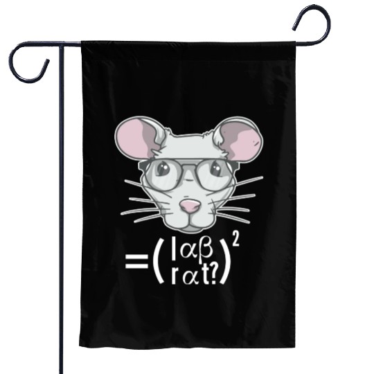 Lab Rat Science Chemistry Professor Laboratory Garden Flags