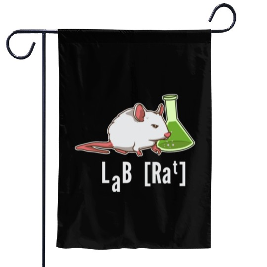 Lab Rat Science Chemistry Professor Laboratory Garden Flags