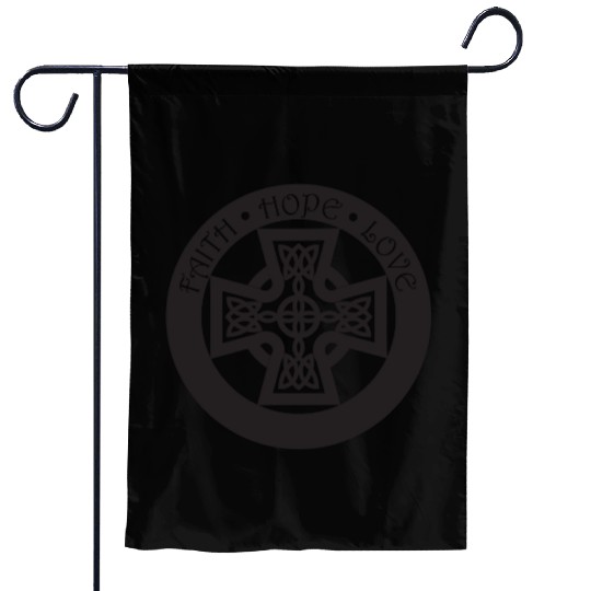 Timeless Celtic Cross With Celtic Knots Faith Garden Flags