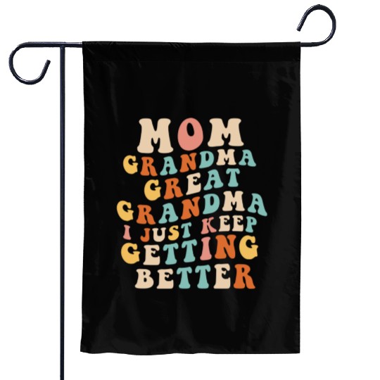 Great Grandma Garden Flags Women Mom Grandma Gigi Mama