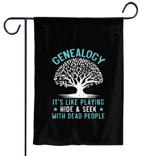Genealogy Playing Hide And Seek With Dead People Garden Flags