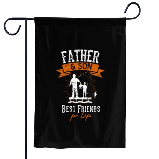 Fisherman Dad Daddy And Son Fishing Fathers Day Ou Garden Flags