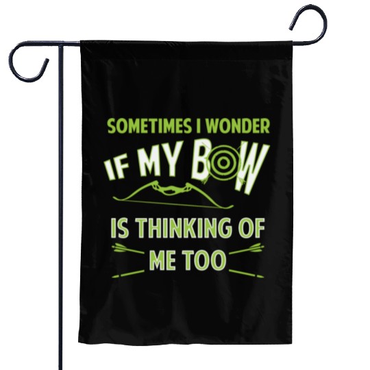 Bow Hunting Arrow and Archery Quote Design Archery Garden Flags