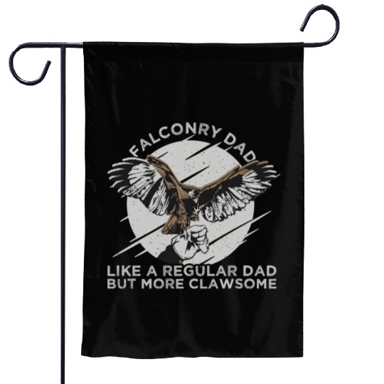 Falconry Dad Eagle Flying Garden Flags