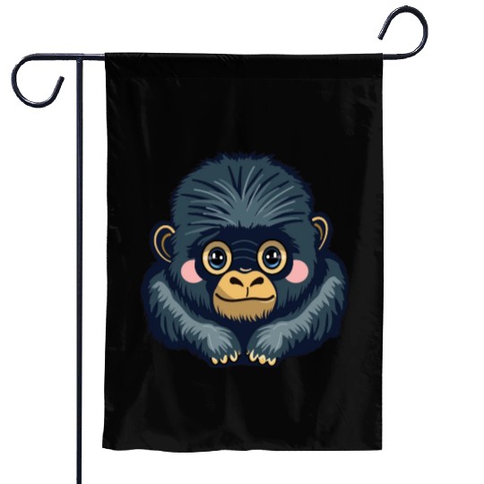 Stylish Gorilla Garden Flags