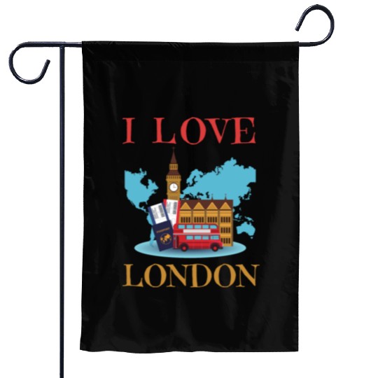I Love London UK Travel more adventure Exploring Garden Flags