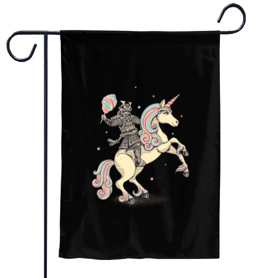 Cotton Candy Warrior Garden Flags