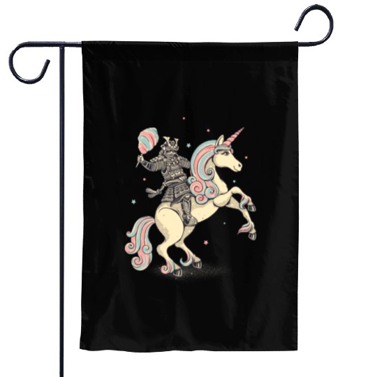 Cotton Candy Warrior Garden Flags