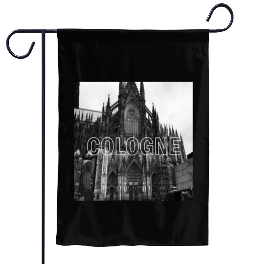 Cologne historical cathedral church in germany Garden Flags