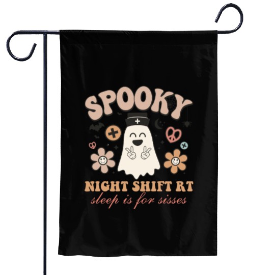 Spooky Night Shift Rt Garden Flags
