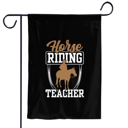 Horse Riding Teacher Equestrian Rider Lover Garden Flags