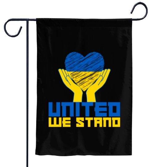United we stand! US Solidarity for Ukraine Garden Flags