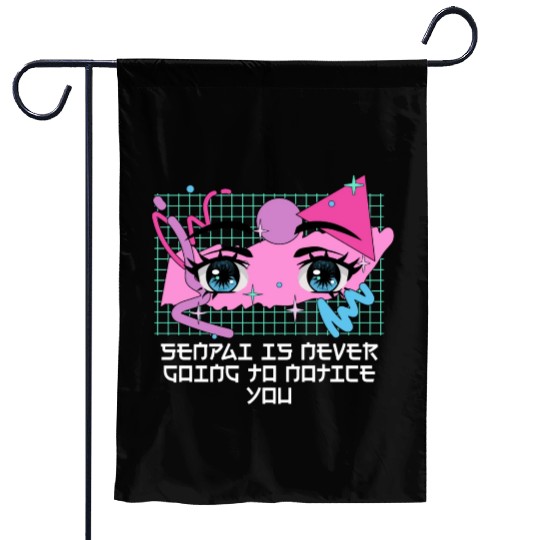 Senpai Is Never Going to Notice You Anime Funny Ma Garden Flags