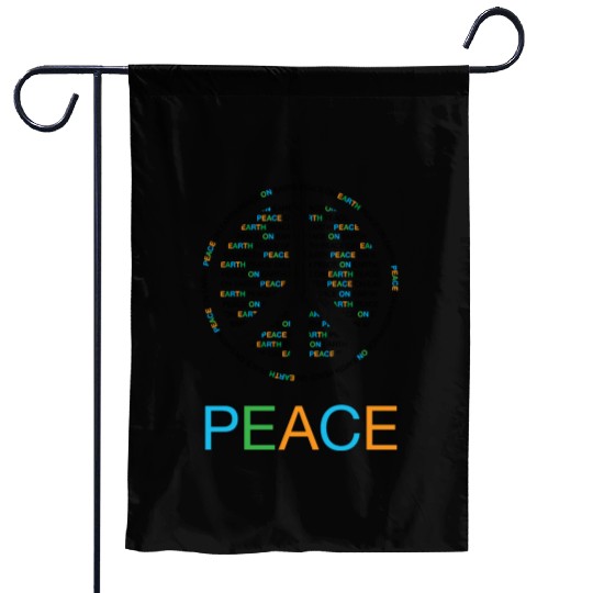 Peace On Earth Garden Flags