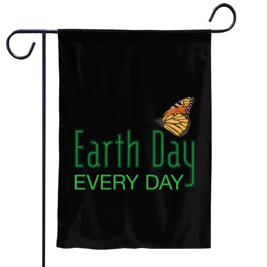 Earth Day Butterfly Garden Flags