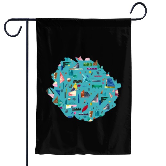Sailing Boats Multi Blue Garden Flags