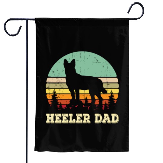 Australian Cattle Dog Red Blue Pet Heeler Dad Cute Garden Flags