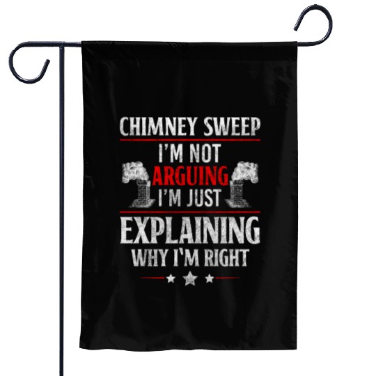 Chimney Sweep Roof Lucky Shamrock Garden Flags