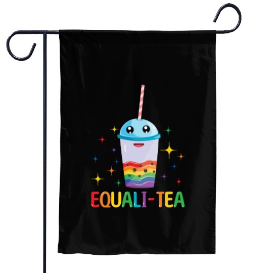 Equality Tea Gay LGBTQ Rainbow LGBT Pride Month Garden Flags
