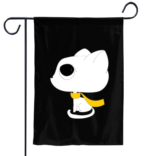 black white kittens 02 Garden Flags