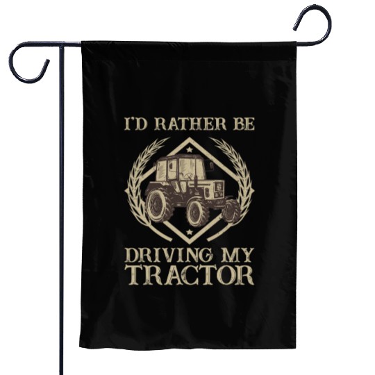 Cool Tractor Design For Men Women Tractor Driver Garden Flags