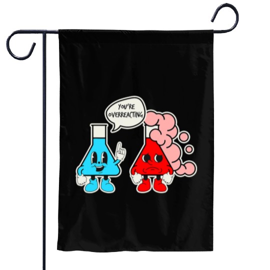 Science Teacher Funny Chemistry Nerd Retro Chemist Garden Flags
