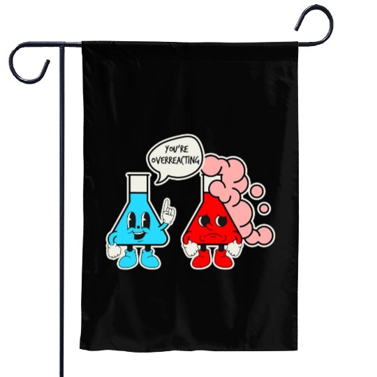 Science Teacher Funny Chemistry Nerd Retro Chemist Garden Flags