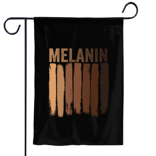 Melanin shades Black Pride Garden Flags