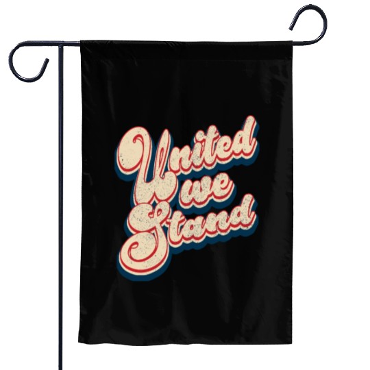Vintage Classic United We Stand Patriotic 4th of J Garden Flags