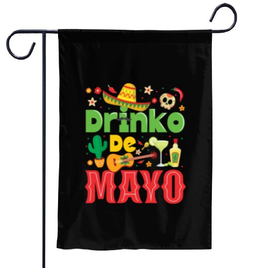 Cinco De Mayo Mexican Fiesta 5 De Mayo Drinking Garden Flags