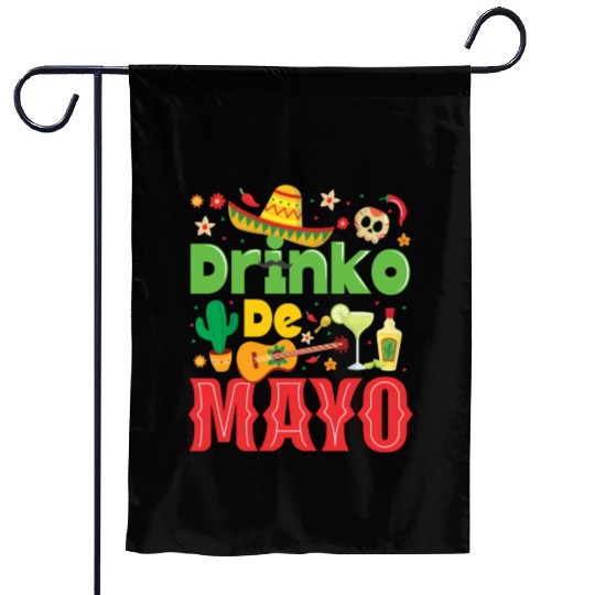 Cinco De Mayo Mexican Fiesta 5 De Mayo Drinking Garden Flags