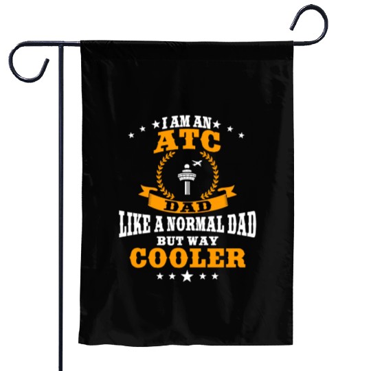 Great ATC Dad Outfit Air Traffic Controller Garden Flags