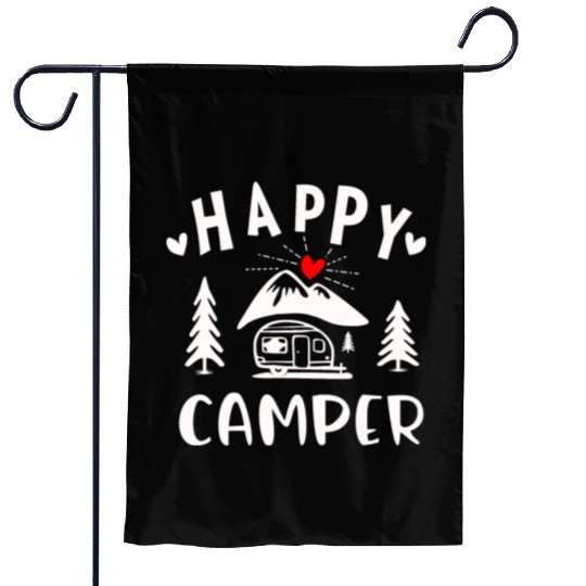 Happy Camper, Camping Garden Flags For Women Men Kids
