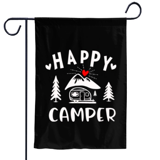 Happy Camper, Camping Garden Flags For Women Men Kids