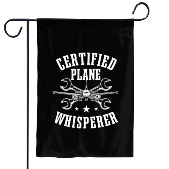 Funny Aircraft Mechanic Saying Garden Flags