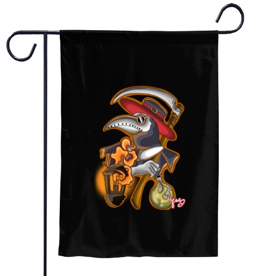 plague doctor Garden Flags
