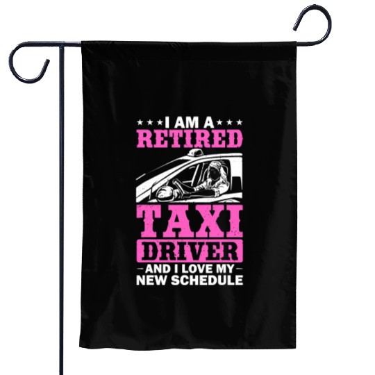 Professional Driver Cab Driver Outfit Taxi Lover Garden Flags