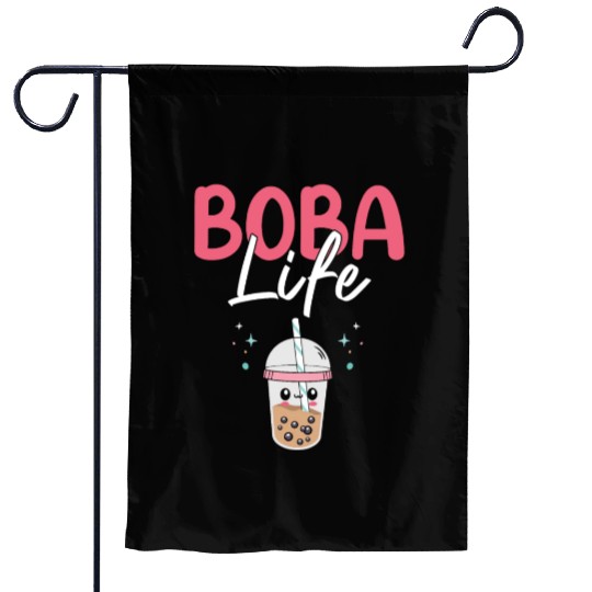 Boba Life Bubble Tea Lover Boba Tea Drinker Korean Garden Flags